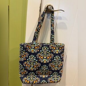 Vera Bradley Quilted Floral Tote Bag - Navy Multi